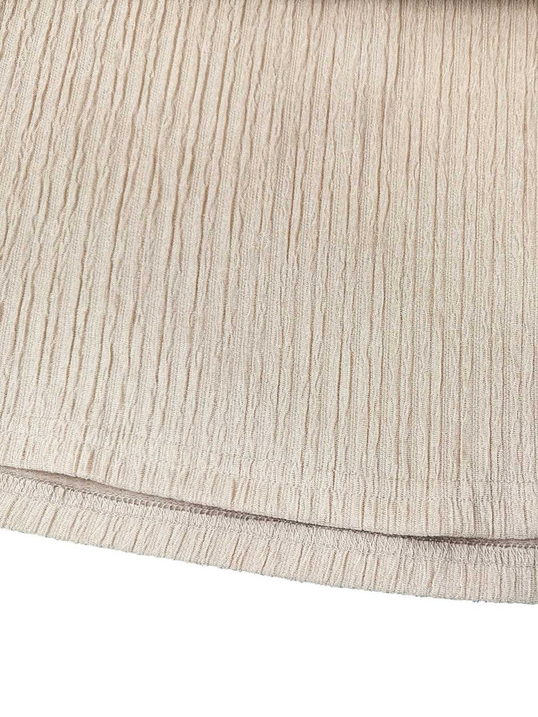 2PCS Haut à épaules obliques et jupe sirène de couleur unie des années 1930