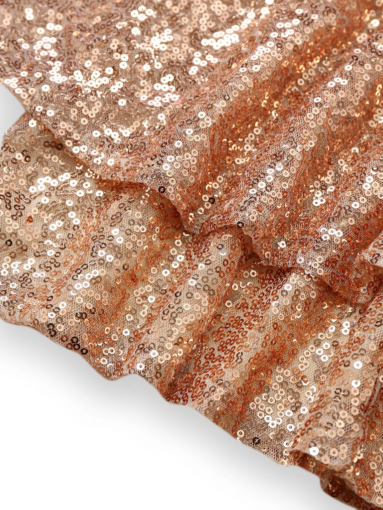 Combishort-culotte à bretelles et col en V à paillettes des années 1960