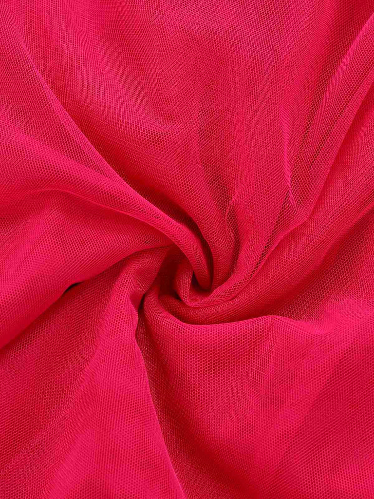 Robe en maille froncée col en v profond des années 1950