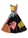 Robe multicolore colorblock Sally de L'Étrange Noël de Monsieur Jack des années 1950