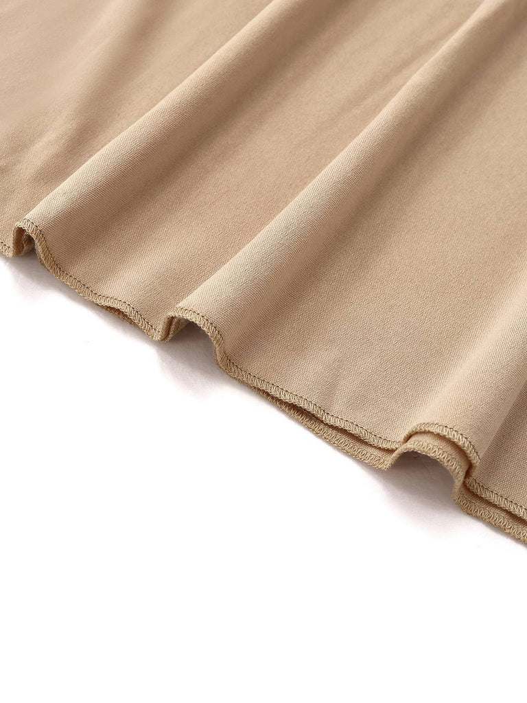 Robe sirène beige en patchwork de perles et de plumes des années 1930