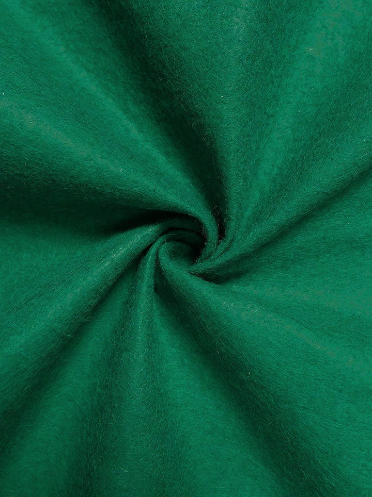 Cape à capuche embellie 3D avec sapin de Noël vert des années 1950