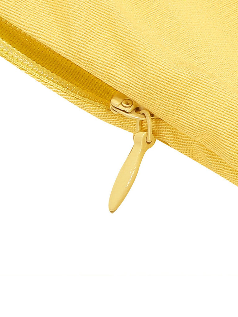 Robe sans manches col marin et nœud papillon couleur unie années 1950