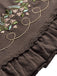 Top Cami Brodé Floral avec Dentelle Années 50