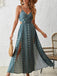 Robe Maxi à Bretelles Fines Style Boho Années 70