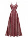 Robe Maxi à Bretelles Fines Style Boho Années 70