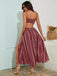 Robe Maxi à Bretelles Fines Style Boho Années 70