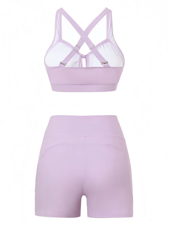 Ensemble Bikini Froncé Uni Années 1950 6