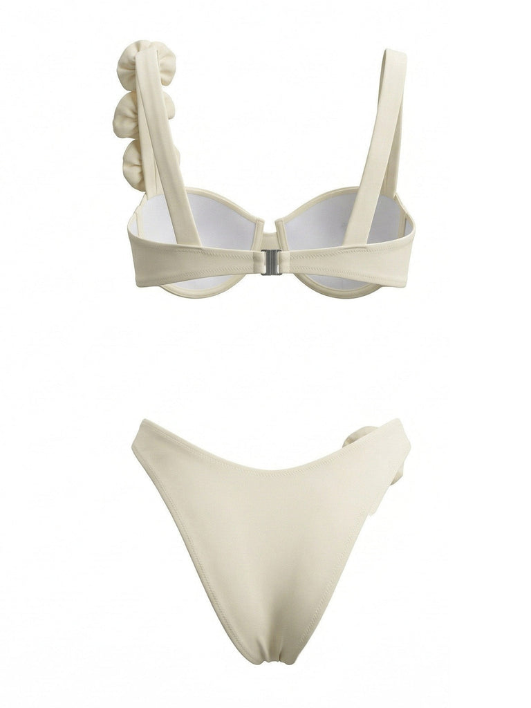 Ensemble Bikini Rose 3D Uni Années 50