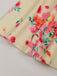 Robe Évasée Imprimée Fraises Col Claudine avec Ceinture années '50 6