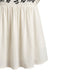 Top Babydoll à Manches Volantées Brodé Floral Années 70