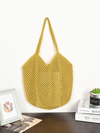 Grand Sac en Paille Tressée