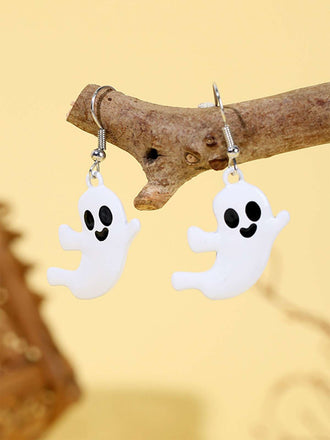 Boucles d'oreilles pendantes fantômes d'Halloween