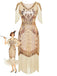 Robe Charleston à franges et sequins années 1920