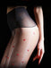 Collants taille haute à pois cœur vintage