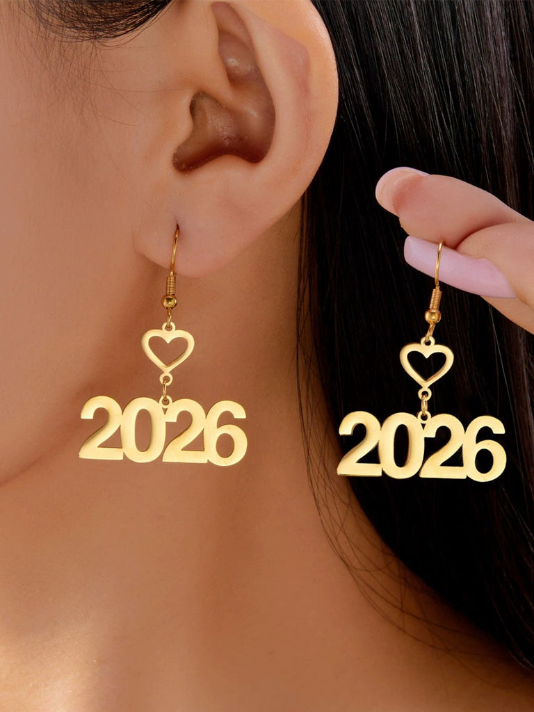 Boucles d'oreilles pendantes en alliage ajouré 2026