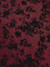 [Prévente] Robe vin rouge en dentelle florale manches évasées des années 1950