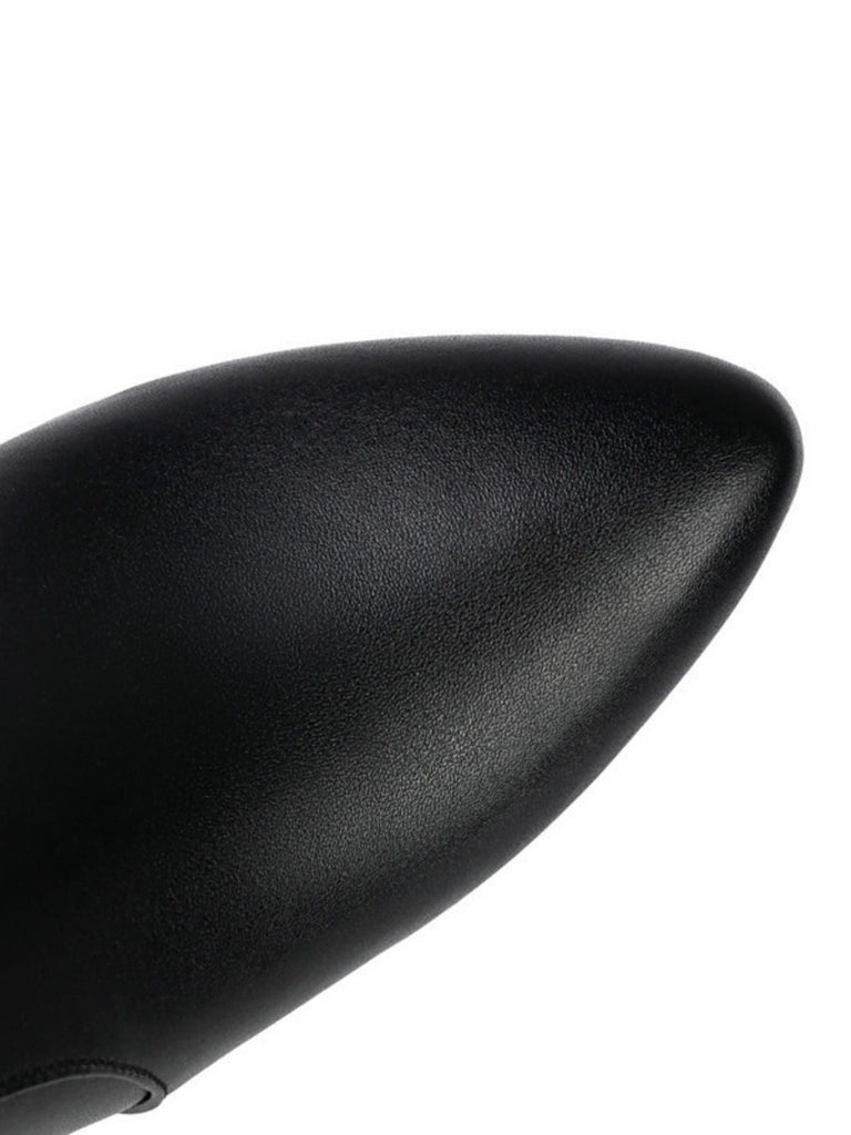 Bottines disco métallisées à franges et bout pointu