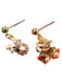 Boucles d'oreilles pendantes ange clochette de Noël flocon de neige