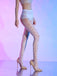 Collants taille haute à pois cœur vintage