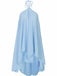Robe babydoll en mousseline unie multicouche années 1970