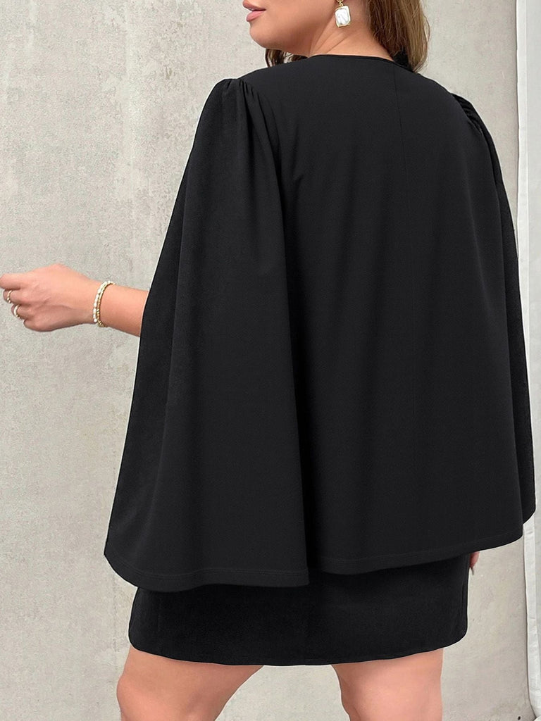 [Grande taille] Veste de costume croisée noire vintage des années 1970