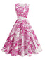 Robe sans manches avec ceinture des années 1950