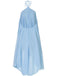 Robe babydoll en mousseline unie multicouche années 1970