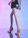 Collants taille haute à pois cœur vintage