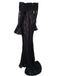 Robe sirène maxi en dentelle à épaules dénudées et manches évasées années 1930
