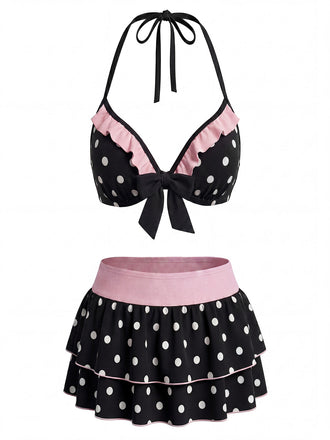 Robe Midi Évasée Florale Col Claudine Manches Bouffantes années '30 2