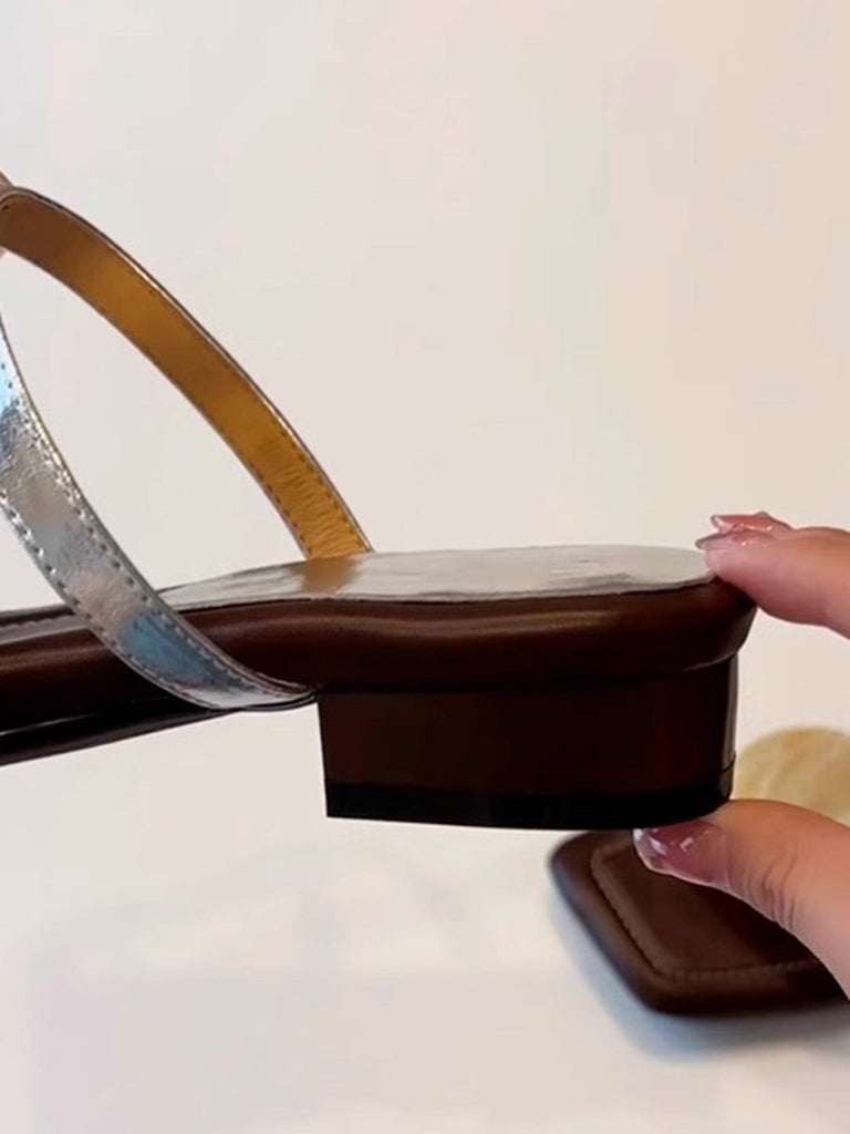 Sandales Plates Vintage en Paille avec Nœud 6