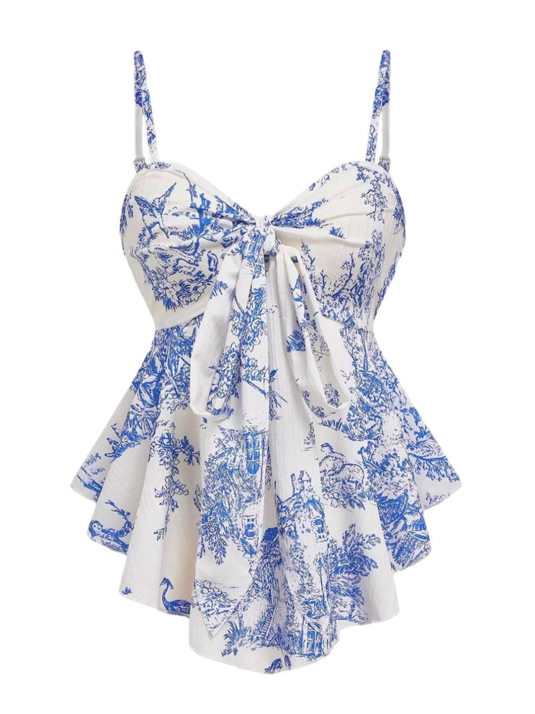 Rose Pêche Maillot de Bain Une Pièce Uni à Volants Dos Nu années '40 5