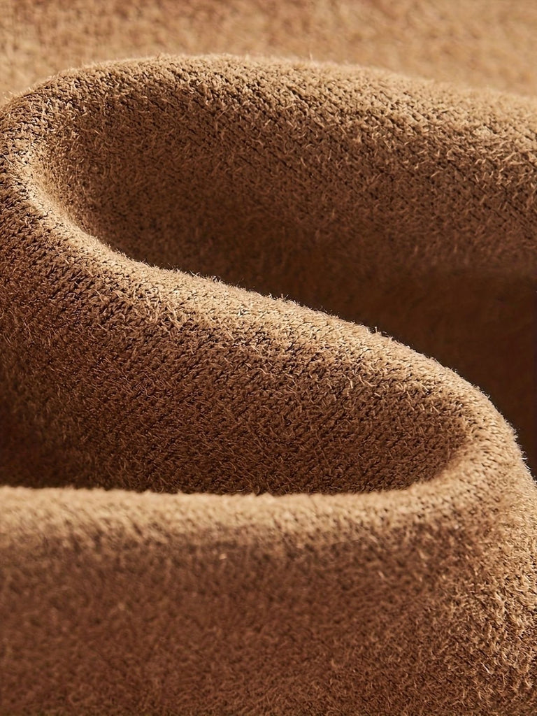 Short à Franges en Daim Vintage Marron Années 60