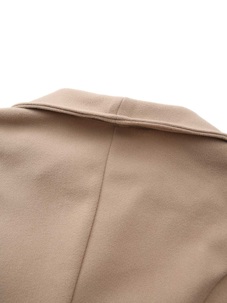 Manteau tailleur uni revers années 1940