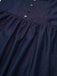 Mini-robe froncée bleue à bretelles spaghetti années 1960