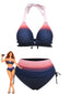 [Prévente] Ensemble bikini dos nu ombré taille haute froncé années 1950