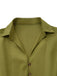 Green shirt with a collar on a white background