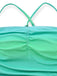 Maillot de bain une pièce froncé vert ombré années 1930