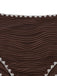 Ensemble bikini côtelé beige et marron dos nu et taille haute années 50