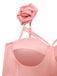 Robe nuisette ajourée à fleurs 3D unie années 1930