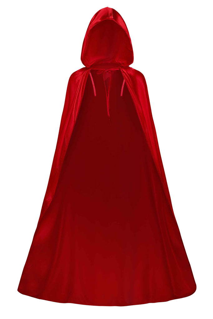 3PCS Cape rouge avec robe corset années 1970