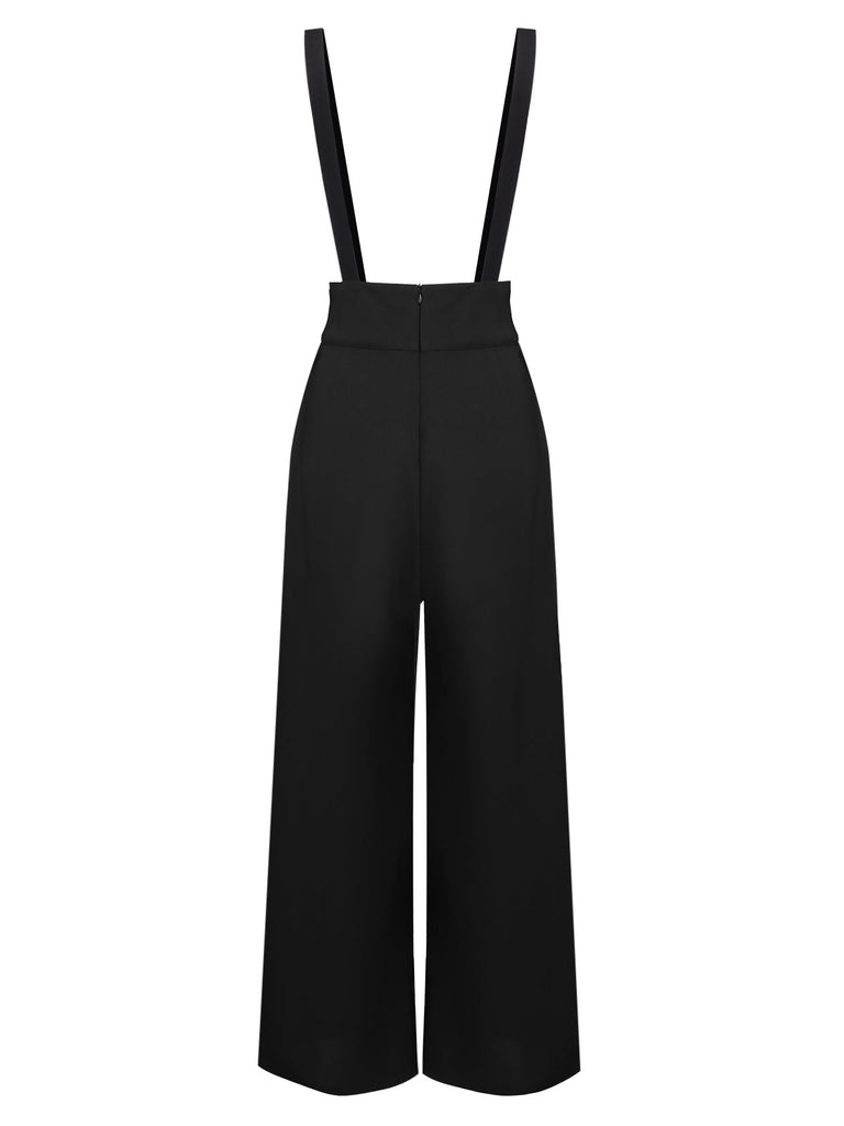 [Prévente] Pantalon noire à Bretelles Unies des Années 1930