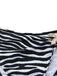Ensemble de bikini bandeau zèbre et accents d'étoiles de mer années 1960