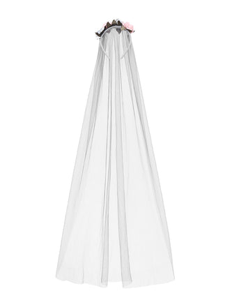 Robe grise en maille style mariée fantôme d'Halloween des années 1930