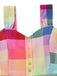 Robe trapèze larges bretelles carreaux colorés 1950s