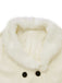 Manteau à boutons amovibles en fausse fourrure des années 1940