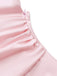Robe Longue Satin Bretelles Fines à Volants Dos Nu Années 1930 6