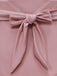 Rose Maillot de Bain Dos Nu à Anneau Métal Croisé années '40 7