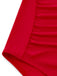 Froncé Découpé Tummy Control Maillot de Bain Une Pièce Années 1950 8